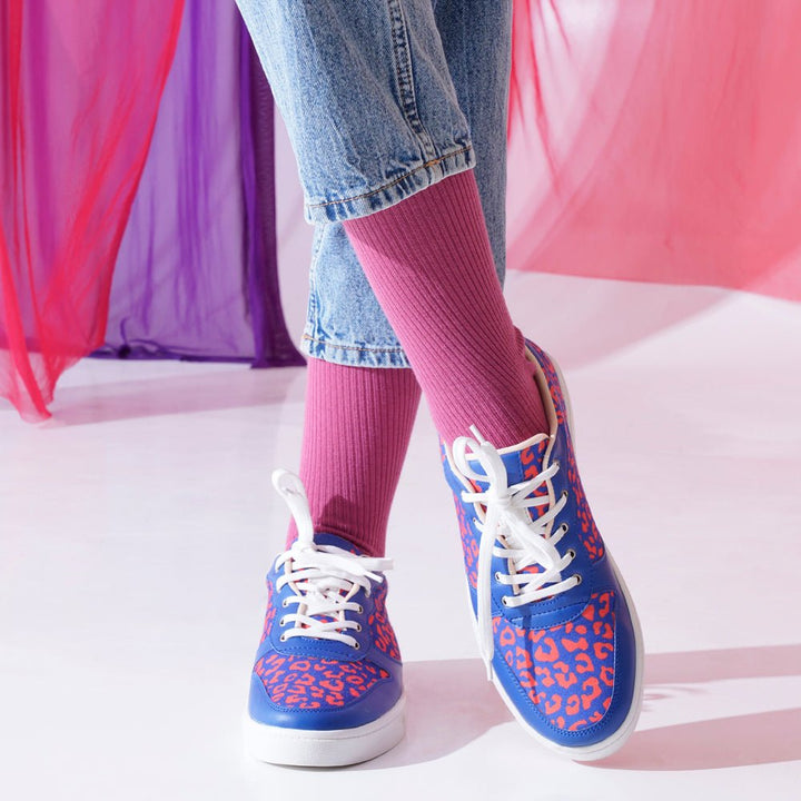 Blue Wildcat Sneakers - The Quirky Naari