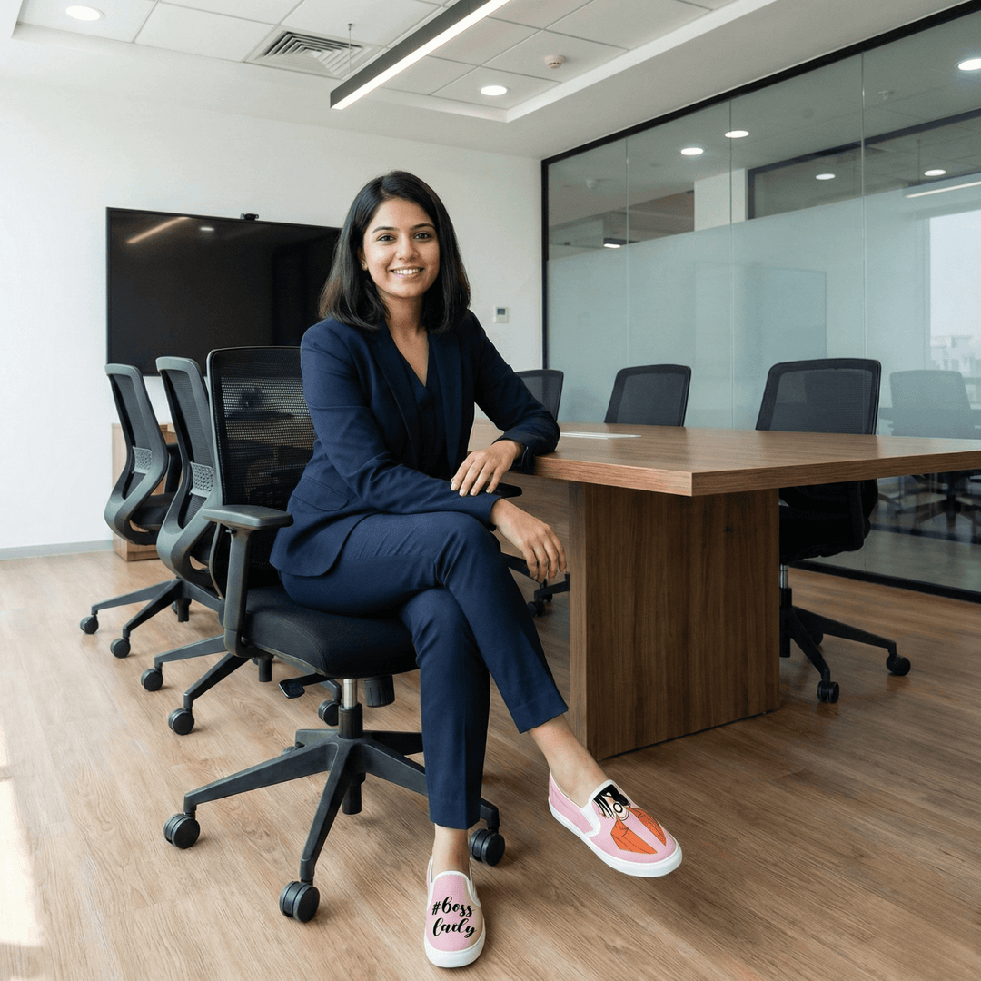 Boss Lady Slipons - The Quirky Naari