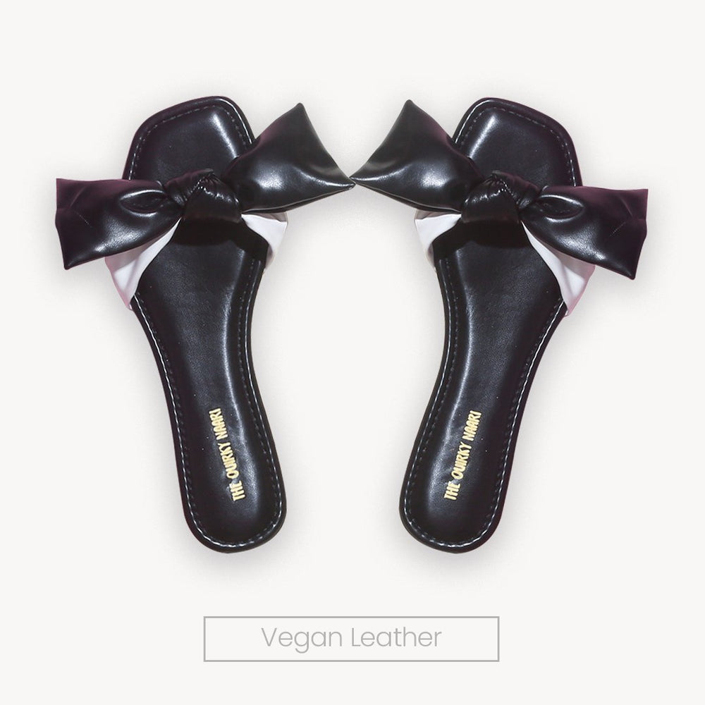 Bow Slider-Classic B & W - The Quirky Naari