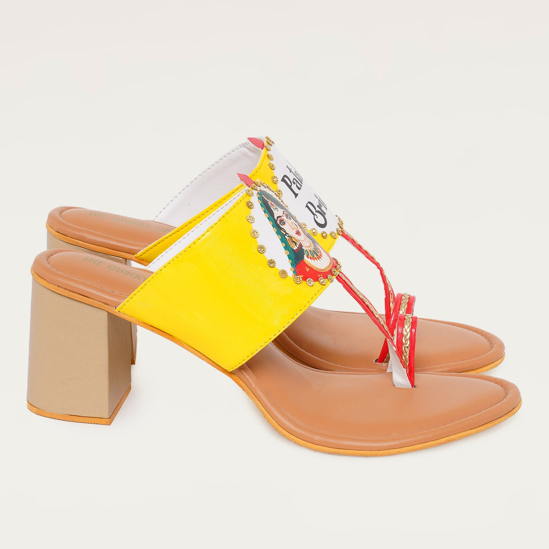 Bridal Heel Kolhapuris - The Quirky Naari