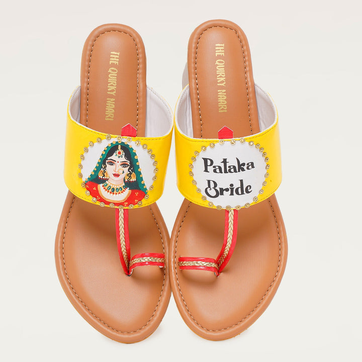Bridal Heel Kolhapuris - The Quirky Naari