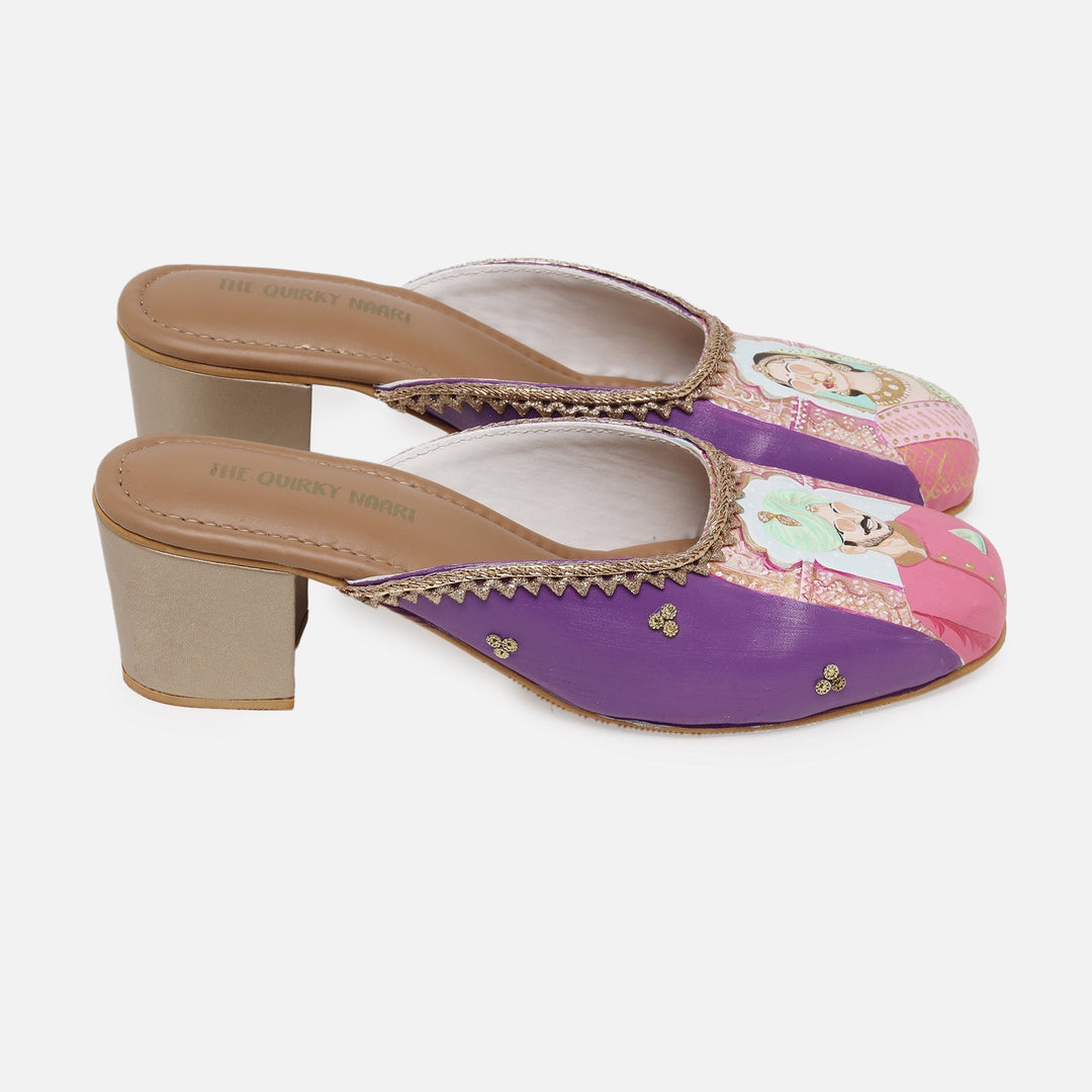 Bride-Groom Mules - The Quirky Naari