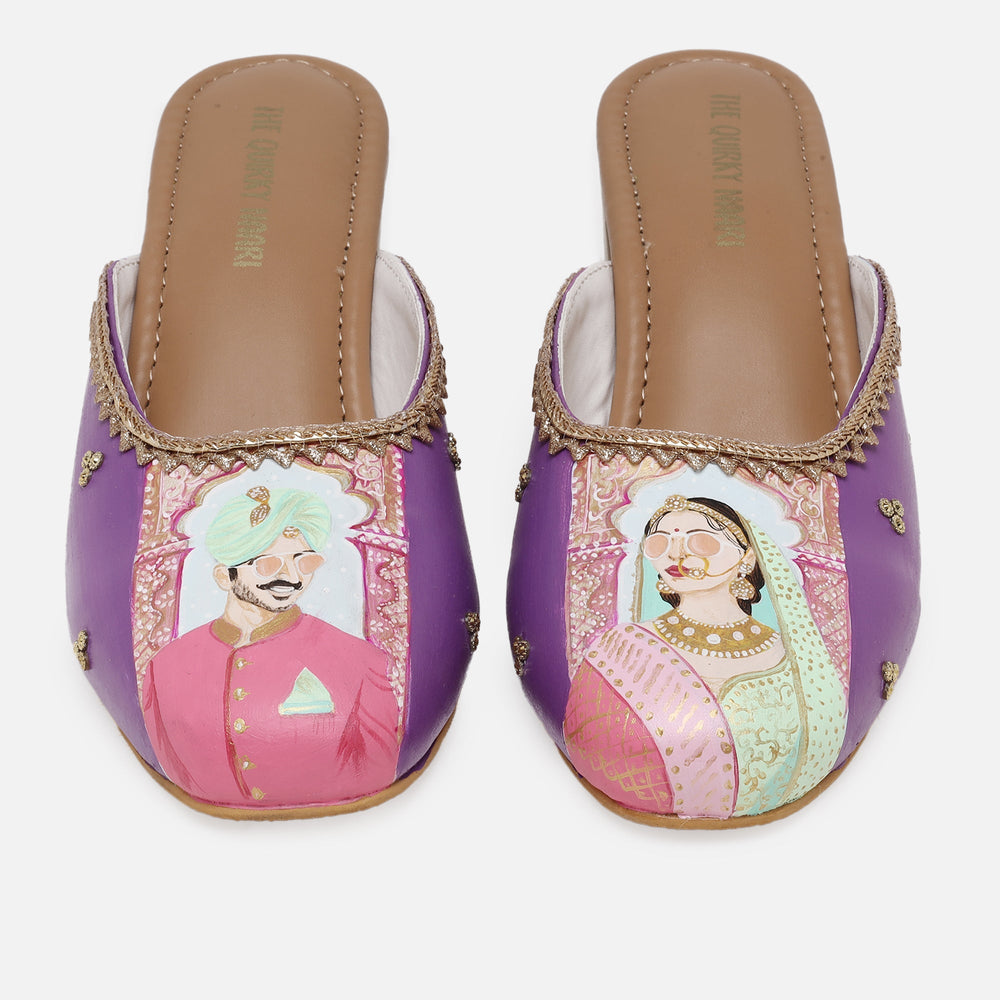 Bride-Groom Mules - The Quirky Naari