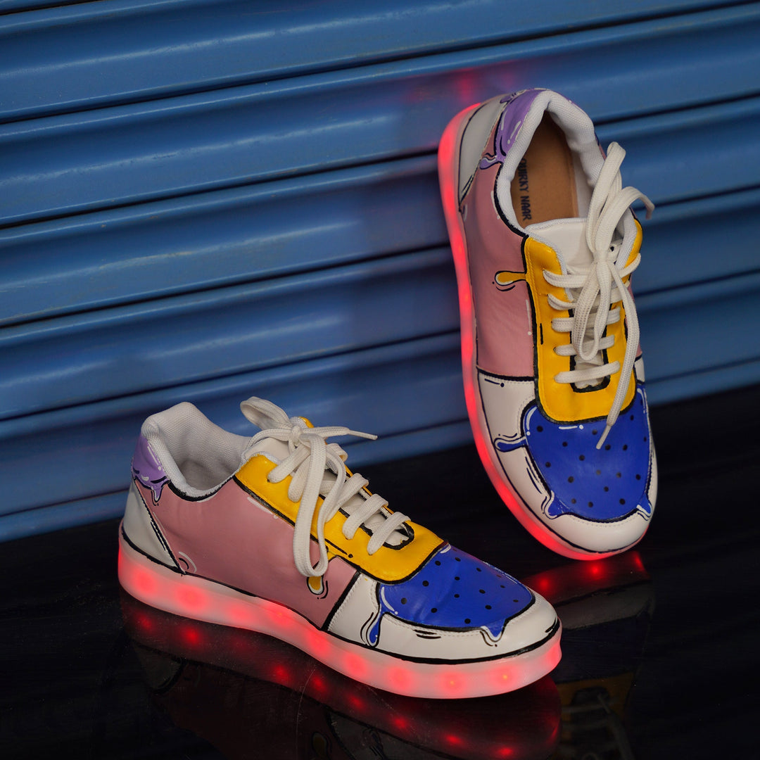 Color Drip Sneakers - Light Me Up - The Quirky Naari