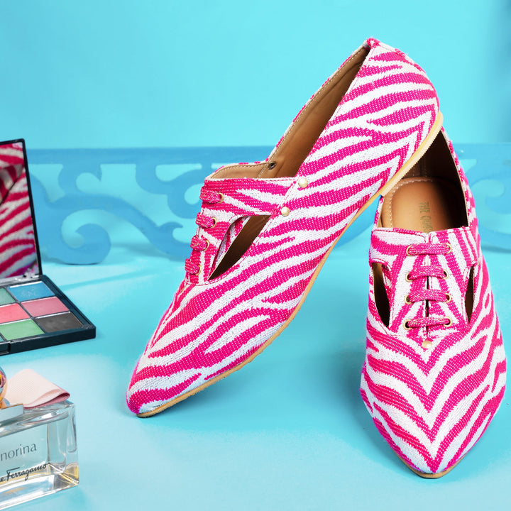 Juliet Oxfords in Pink - The Quirky Naari