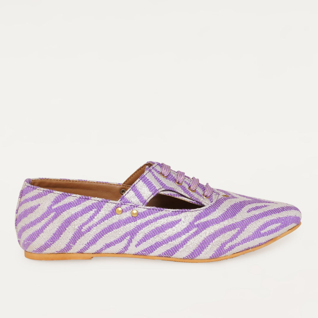 Juliet Oxfords in Purple - The Quirky Naari