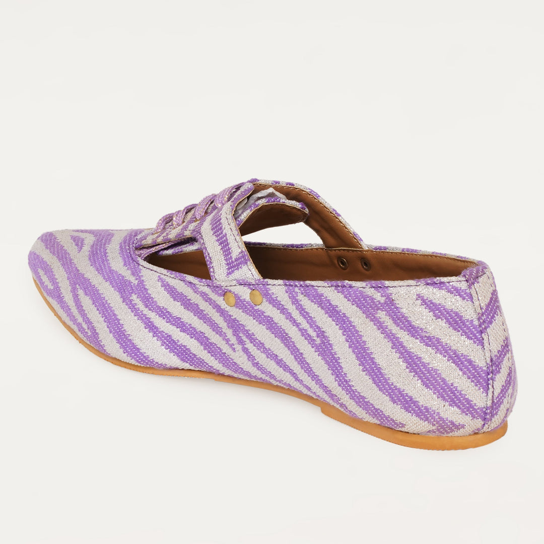 Juliet Oxfords in Purple - The Quirky Naari