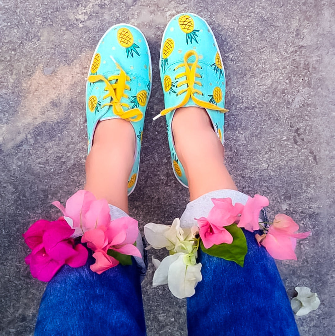 Pineapple Sneakers - The Quirky Naari