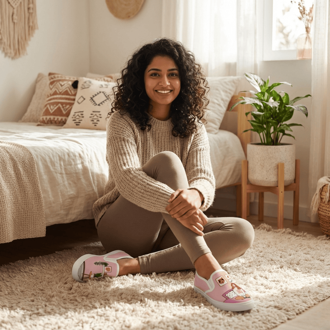 Self Love Slipons - The Quirky Naari