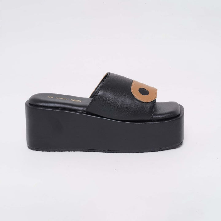Yin Yang Platforms - Caramel Black - The Quirky Naari