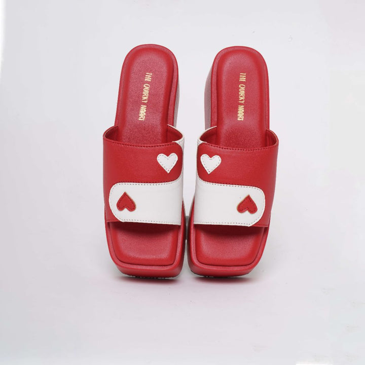 Yin Yang Platforms - Kiss Me Red - The Quirky Naari